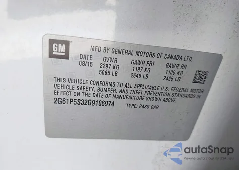 2016 Cadillac Xts Premium Collection from USA, damaged, VIN 2G61P5S32G9106974